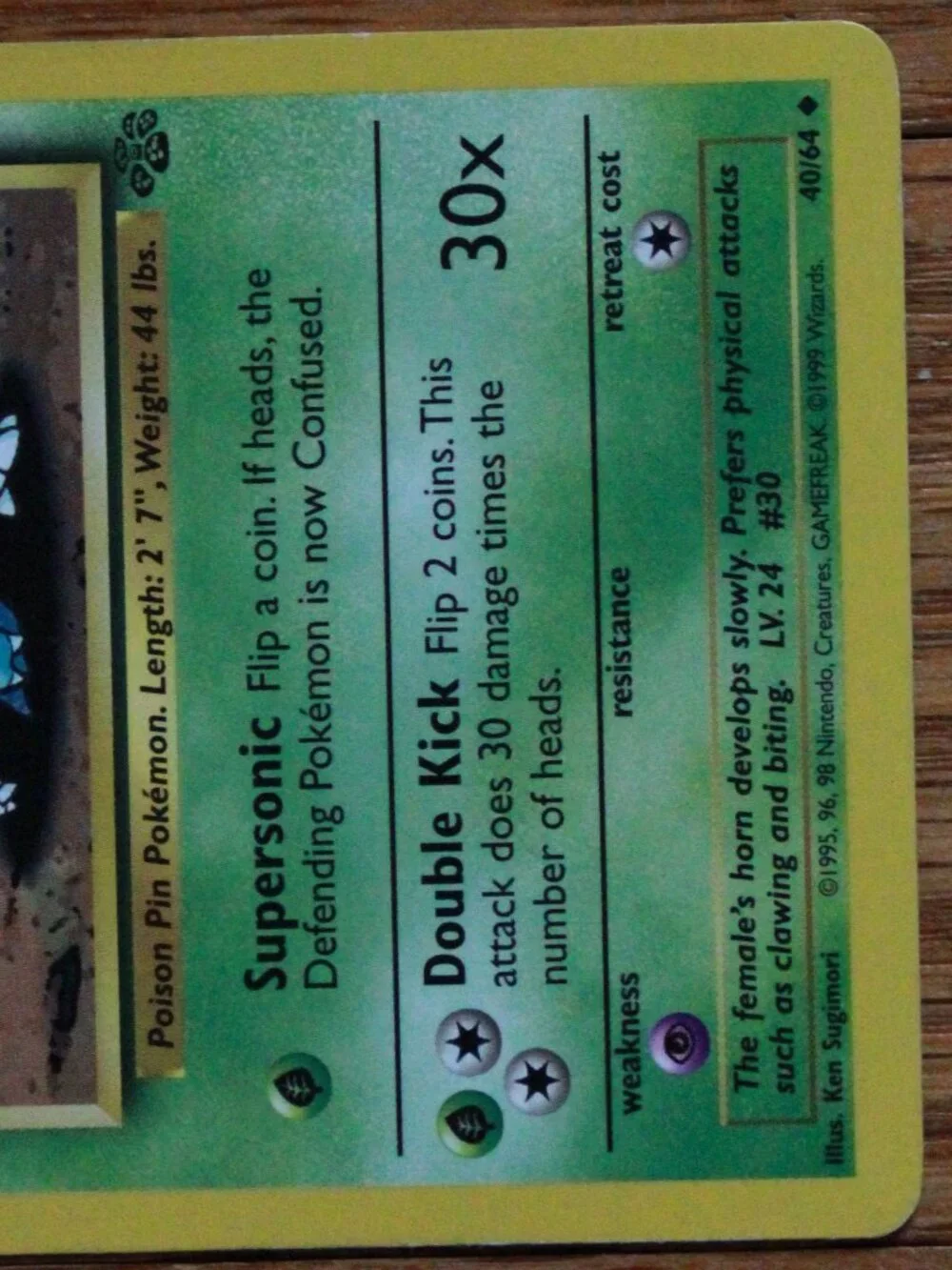 Vintage Pokemon 1999 